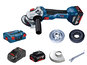 Аккумуляторная болгарка Bosch GWS 18V-10 L-boxx (06019J4004)