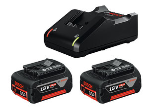 Комплект Bosch, 2 аккум. GBA 18V 4.0Ah + ЗУ GAL 18V-40 (1600A019S0)