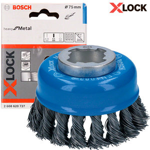Чашечная щетка Bosch X-Lock, 75x0,5мм (2608620727)