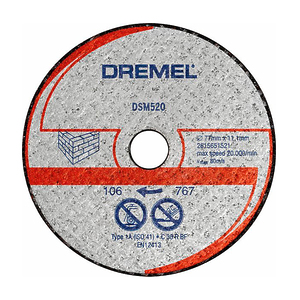 Отрезной круг для камня, Dremel DSM520