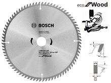 Пильный диск Bosch Eco Wood, 254 мм, 80 зуб. (2608644384)