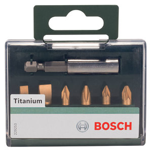 Набор бит Bosch Titanium, 7 шт (2609255985)